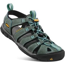 Keen Clearwater CNX Leather Damen Mineral Blue / Yellow 39,5