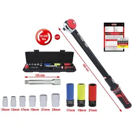 KS Tools Drehmomentschlüssel-Satz 516.2400 11-tlg. 20-200 Nm