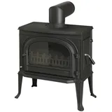 GLOBEFIRE Gussofen »Uranus«, schwarz, Gusseisen, 7 kW