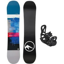 TRANS Junior Snowboard Set FE 140 cm Blau + Eco Pure Bindung