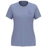 Odlo Ascent Merino 160 Tree Kurzarm-t-shirt - Blue Heron - S