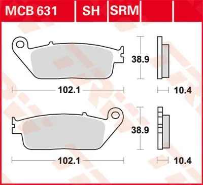 TRW Lucas MCB631SH Sinterbelag