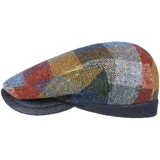 LIERYS Finzi Tweed Flatcap Schirmmütze Karomuster Made in Italy Herren Herbst Winter bunt 55 cm - 55