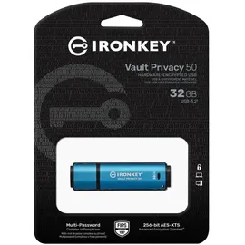 Kingston IronKey Vault Privacy 50 Verschlüsselter USB-Stick Metall USB 3.2