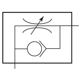 Riegler Drosselrückschlagventil, Abluftdrosselung (C), M5 IG, M5