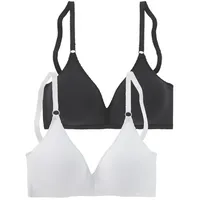 PETITE FLEUR Bralette-BH Damen schwarz+weiß Gr.70A
