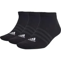 adidas Thin and Light Sportswear Low-Cut Socken, 3 Paar Black / White 37-39