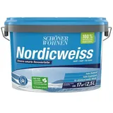 SCHÖNER WOHNEN-Farbe Wandfarbe Nordicweiß  (Weiß, Matt, 2,5 l, Konservierungsmittelfrei)