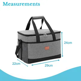 Intirilife Kühltasche 15 l Grau