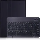 Cazy Tastatur Hülle Kompatibel mit Samsung Galaxy Tab S9 / S9 FE - Schutz Etui mit magnetisch Abnehmbarer (Galaxy Tab S9 FE), Tablet Tastatur, Schwarz