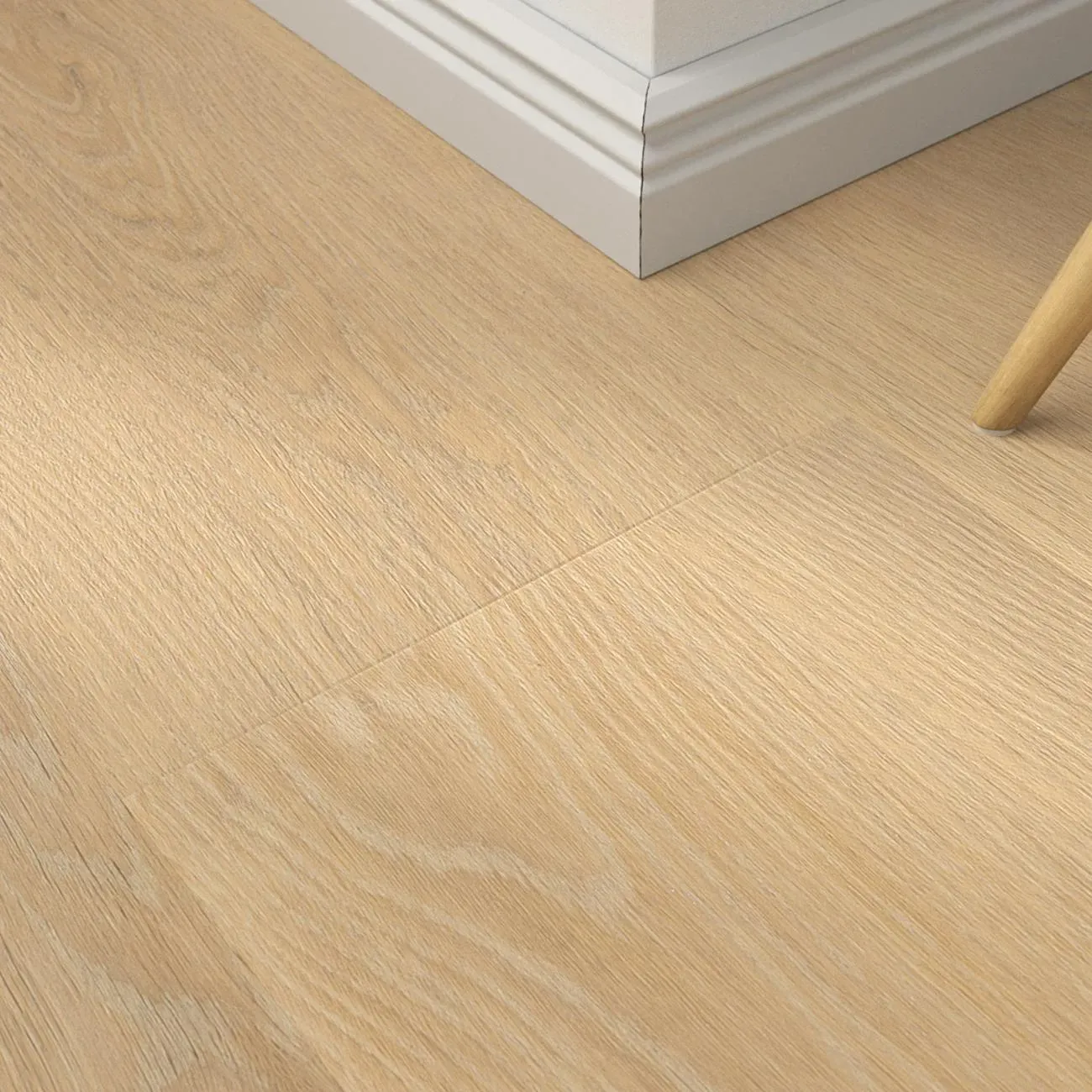 Klick-Vinyl Cella creme – inkl. Dämmung & Fußleisten