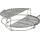 Kamado Joe Grillrostheber Ø 61 cm Edelstahl Silber