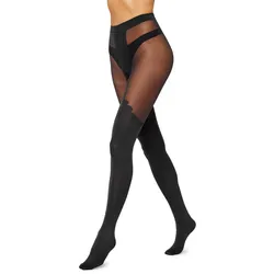 Damen Strumpfhose MS-389 - Schwarz - S