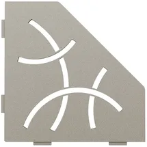 Schlüter Systems SHELF-E-S2 Wand-Ablagesystem Curve Aluminium grau