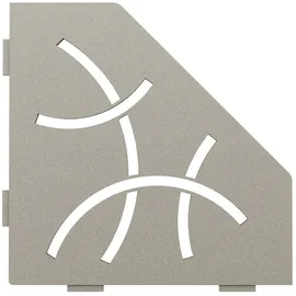 Schlüter Systems SHELF-E-S2 Wand-Ablagesystem Curve Aluminium grau