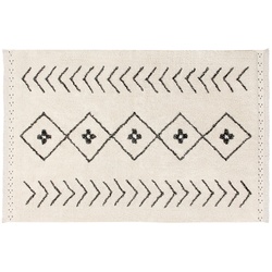 Lorena Canals - Bereber Rhombs, 170 x 240 cm, natur / schwarz