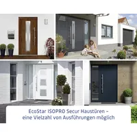 EcoStar Haustür ISOPRO Secur IPS 010 RC2 golden oak 110 x 210 cm