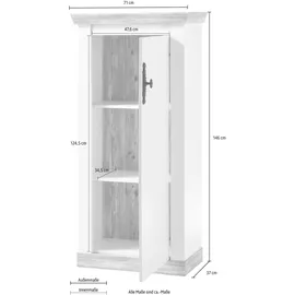 Home Affaire Florenz 71 x 146 x 37 cm Weiß