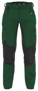 Helix Women Arbeitshose mit Stretch für Damen, Größe 40, FLASCHENGRÜN/SCHWARZ - grün/schwarz - 40