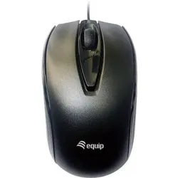 Equip Kompakt kabelgebundene Maus - USB-C, Schwarz