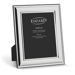 EDZARD Bilderrahmen Sunset, versilbert und anlaufgeschützt, für 15×20 cm Bilder – Fotorahmen silberfarben