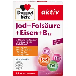 Doppelherz aktiv Jod + Folsäure + Eisen + B12 45 St Tabletten