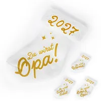 goldprintz Du wirst Opa I Schwangerschaft verkünden 2027 I goldig bedruckte Babysocke I Wir bekommen ein Baby verkünden I Verkündung Schwangerschaft I Baby Überraschung I Babynews verkünden