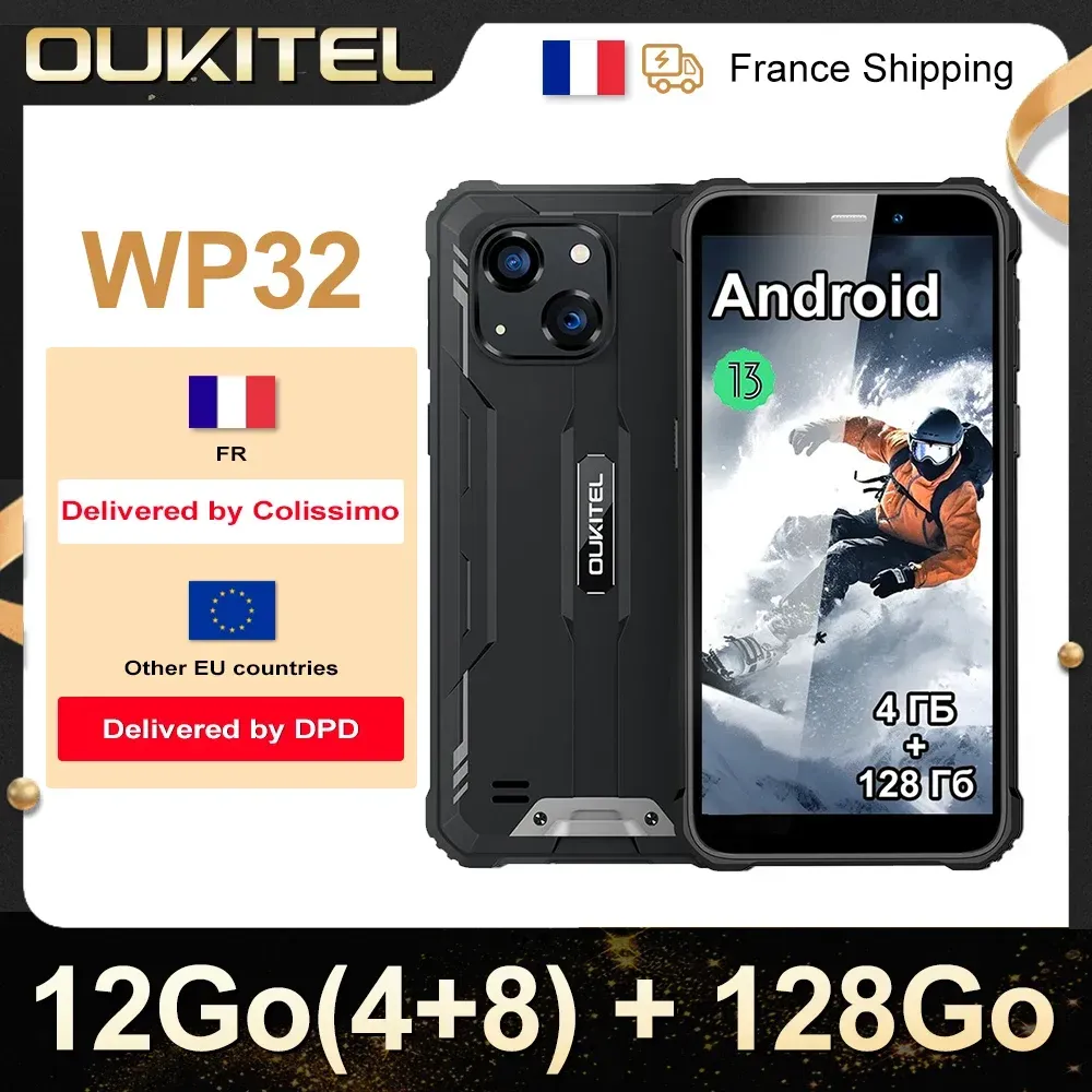 OUKITEL WP32 12GB(4+8) 128GB Mobiltelefon IP68, Octa-Core, 6.0 OUKITEL WP32 12GB(4+8) 128GB Mobiltelefon IP68, Octa-Core, 6.0
