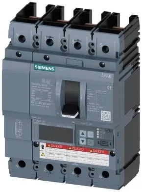 Siemens 3VA6225-7KM41-2AA0 Leistungsschalter 3VA6 UL Frame 250 Schaltvermögenklasse C 100kA @ 480V 4-polig 3VA62257KM412AA0