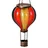 Bonetti Solarleuchte Kunststoff 46,5 cm inkl. Metallkette schwarz/rot