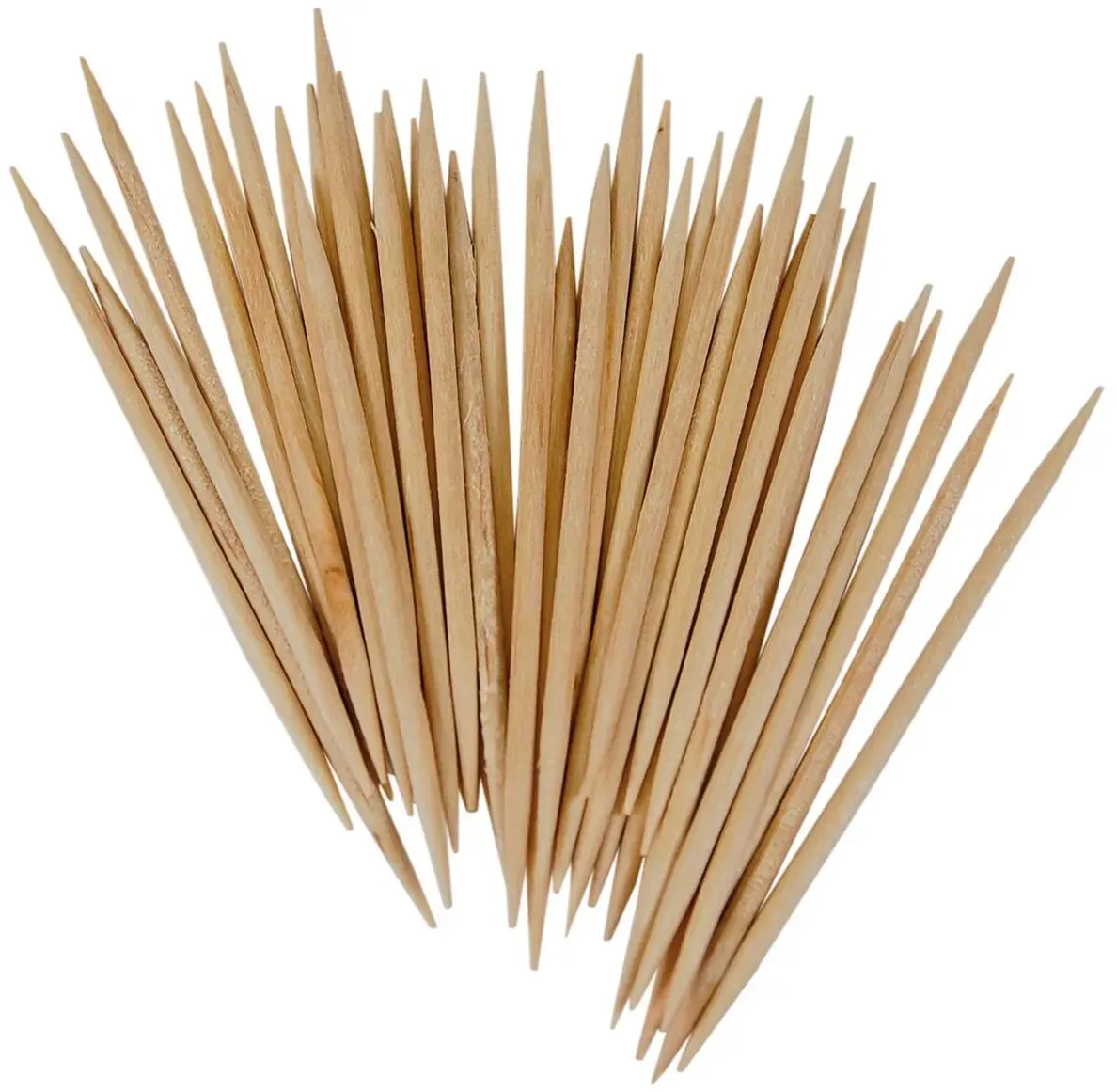 Zahnstocher aus Holz, rund, O2mm, 65mm, 1000 Stk.