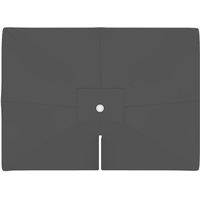 paramondo Sonnenschirm Bespannung für parapenda Ampelschirm (4x3m / rechteckig, grau