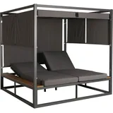 MCW Lounge-Gartenliege M63 Dunkelgrau