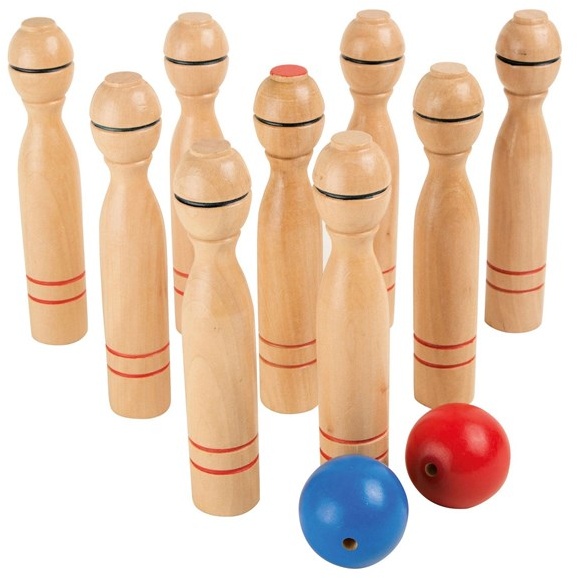 - Wooden Bowling Game 11 pcs.