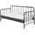 Vipack Kinderbett BRONXX 90 x 200 cm Holz, Metall schwarz matt