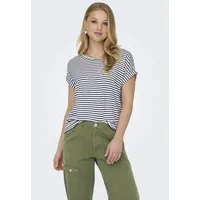 Only Damen Onlmoster Stripe S/S O-Neck Top JRS Noos