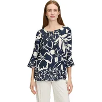 Betty Barclay Schlupfbluse mit Muster Dunkelblau/Weiß,38 | 38