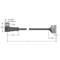 Turck Anschlussleitung WKCV12T-5/TFW