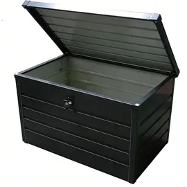 prestige home living outdoor Metall-Aufbewahrungsbox Gartentruhe 300L 100 x 61 x 62 cm Grau