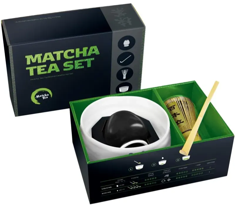 Matcha Tea Matcha Set Profi Isamu Geschenkset zur Zubereitung von Getränken