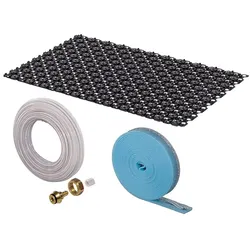 Uponor Minitec Renovierungssystem Komplettpaket für 6,16 m2##8 Stück a 0,77m2 Rohr für Verlegeabstand VZ 10 cm (60 m) Randdämmste .. 1005261