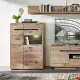 Innostyle Vitrine Bellano Holzoptik Viking Oak