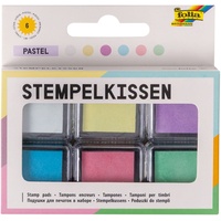 folia Stempelkissen pastell 6-farbig sortiert