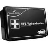 Kfz Verbandskasten schwarz nach din 13164:2022, Auto-Verbandskasten, Erste Hilfe Koffer schwarz