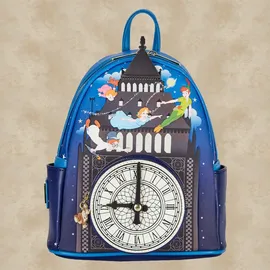 Loungefly Disney Peter Pan Glow Clock Womens Double Strap Shoulder Bag Purse