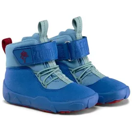 Affenzahn Lauflerner Vegan Warmy Shark für Kinder, blau, Größe 19 EU