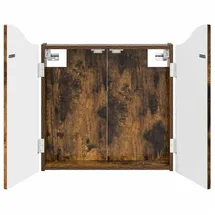 vidaXL Dartboard Schrank Raucheiche 56 x 12 x 63 cm Holzwerkstoff