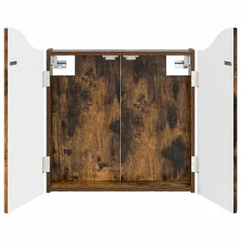 vidaXL Dartboard Schrank Raucheiche 56 x 12 x 63 cm Holzwerkstoff