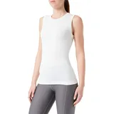 Damen Bl Crew Neck Singlet Lig Tanktop Weiß M