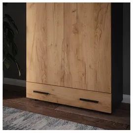 Vicco Schubladenmodul 80 x 17,4 x 37 cm Anthrazit/Goldkraft Eiche